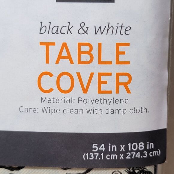 Halloween Table Cover Polyethylene 54" X 108" NEW - Picture 2 of 4